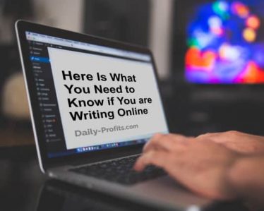 Here Is What You Need to Know if You are Writing Online